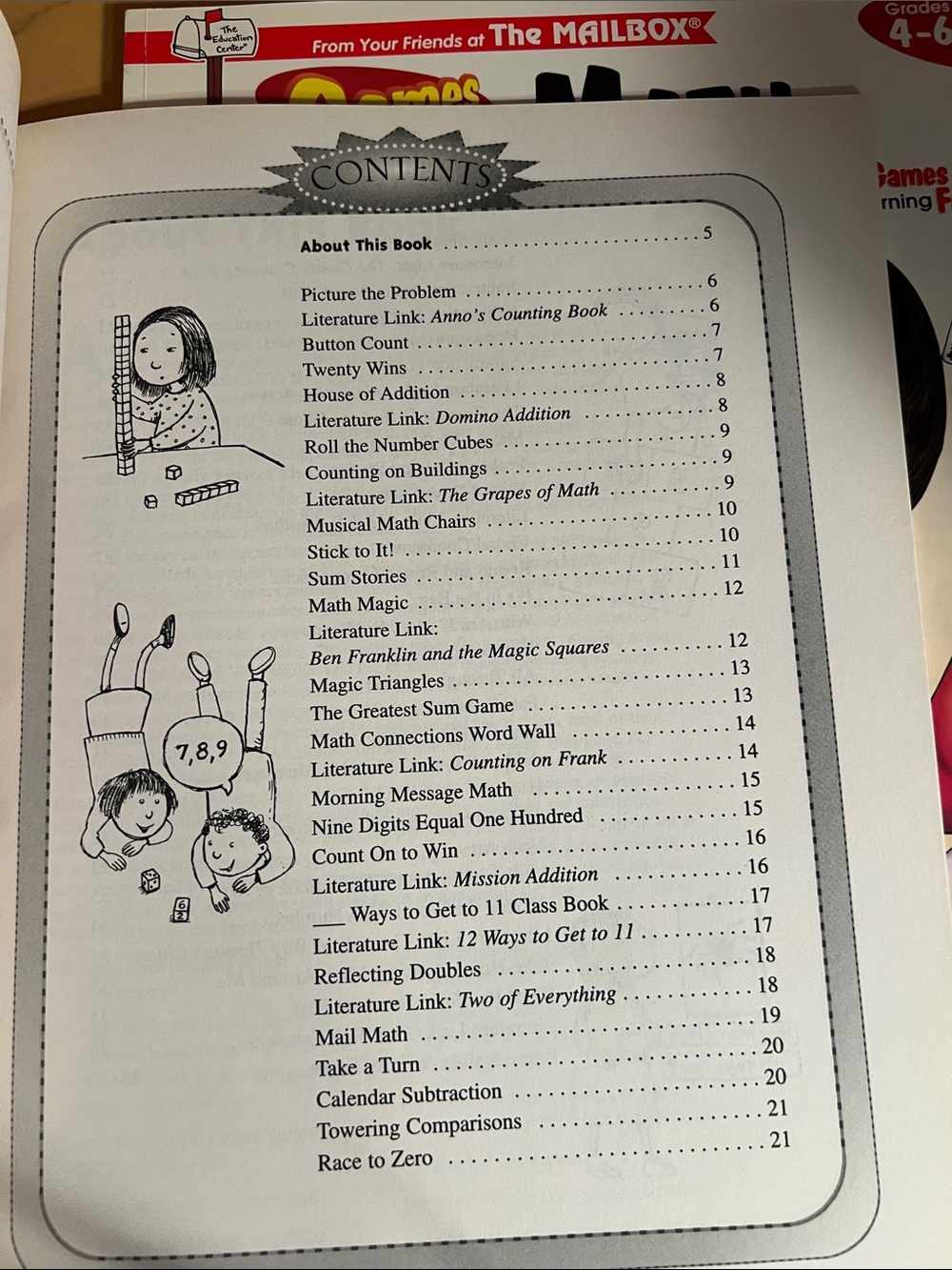 Addition & Subtraction / Games Galore Math Activity Books - Picture 4 of 9